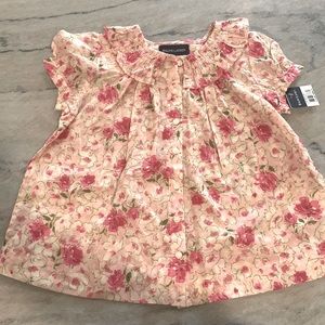 Ralph Lauren cotton button down shirt. New with tags. Not lined.